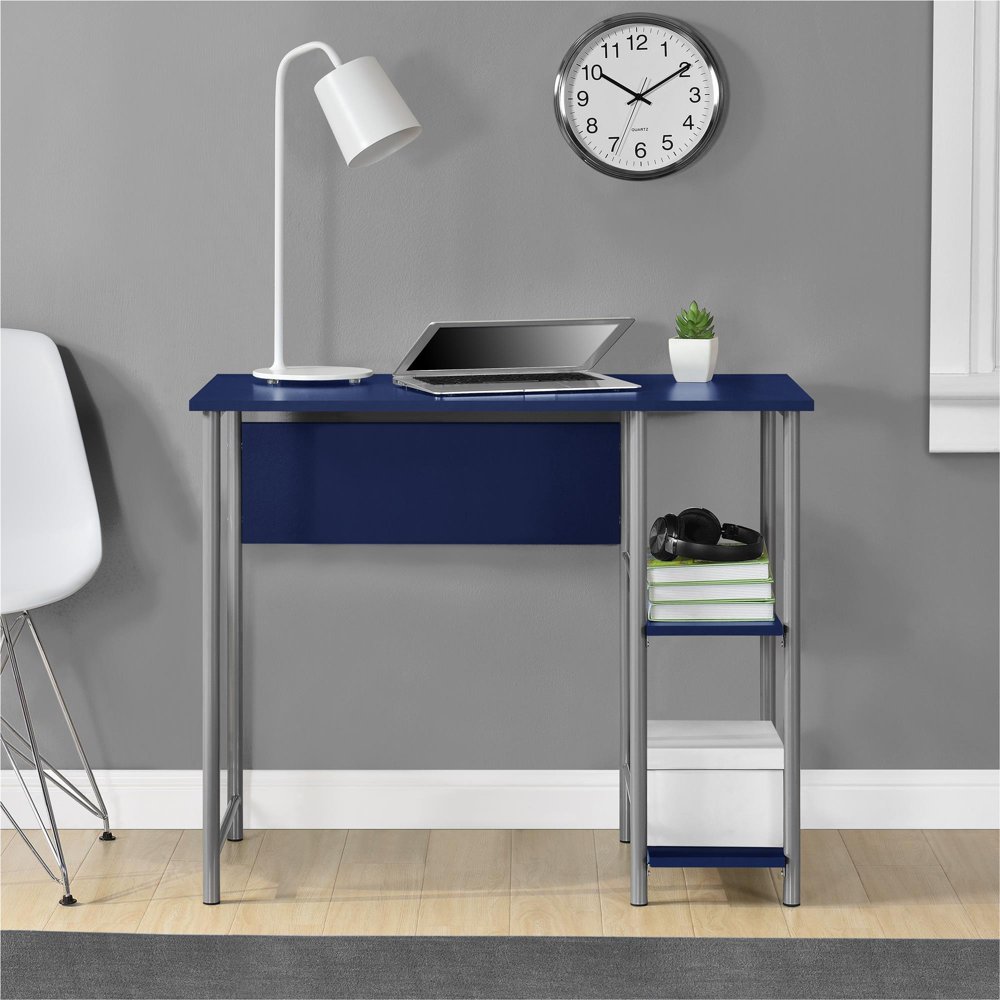 Mainstays Metal Student Computer Desk, Blue