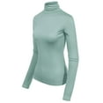 thumbnail image 3 of MixMatchy Women's Long Sleeve Turtleneck Lightweight Pullover Slim Fit Top, 3 of 4