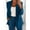 Navy, variant on Vivianyo HD Ladies' Business Suit, Two-Piece Set with Blazer and Trousers Women Solid Long Sleeve Tops Cardigan Coat Pockets Long Pants Suit