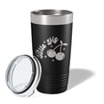 thumbnail image 2 of Bite Me Tumbler Funny Travel Mug Cherry Sweet And Tart Insulated Laser Engraved Coffee Cup 20 oz Black, 2 of 5