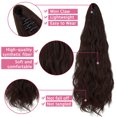 thumbnail image 4 of LELINTA Ponytail Extension Min Claw Clip 18" 24" Curly Synthetic Clip in Claw Ponytail Hair Extension Synthetic Hairpiece with a jaw/Claw Clip, 4 of 8