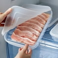 thumbnail image 3 of HEVIRGO Clear Food Storage Box with Lid PP Seafood Fish Refrigerator Organizer Kitchen Tools Clear PE PP, 3 of 8