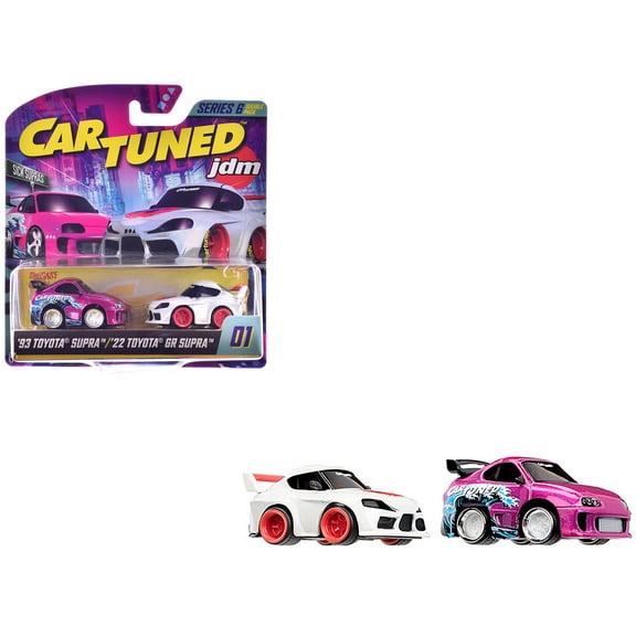 "Sick Supras" Series 6 Toyota Double Pack Set of 2 Cars Diecast Model Cars by CarTuned