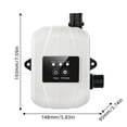 thumbnail image 1 of Water Pressure Booster Pump for Home 24V Automatic Shower Water Pressure Booster Silent Water Recirculating Pump with Power Adapter 150W Max Lift 92ft for Sprinklers Shower Kitchen Garden, 1 of 5