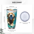 thumbnail image 4 of Rocae Dog Underwater Adventure for 20 Ounces Stainless Steel Insulted Tumbler Car Cup Drink Mug Inspirational Graduate Present-Straw Two-piece Set, 4 of 8