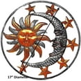 thumbnail image 6 of Large Metal Sun Moon Star Wall Art Sculpture Decor for Indoor Outdoor (17" Diameter) NEW, 6 of 6