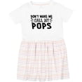 thumbnail image 3 of Inktastic Don't Make Me Call My Pops Girls Toddler Dress, 3 of 5