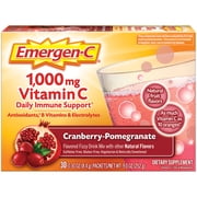 Emergen-C Drink Mix, Cranberry-Pomegranate 1000mg Packets, 30ct