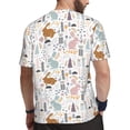 thumbnail image 2 of Wukai Fall Rabbit Print Men's Short-Sleeved Mesh T-Shirt,Quick-Dry Short Sleeve Workout T-Shirt-6X-Large, 2 of 8