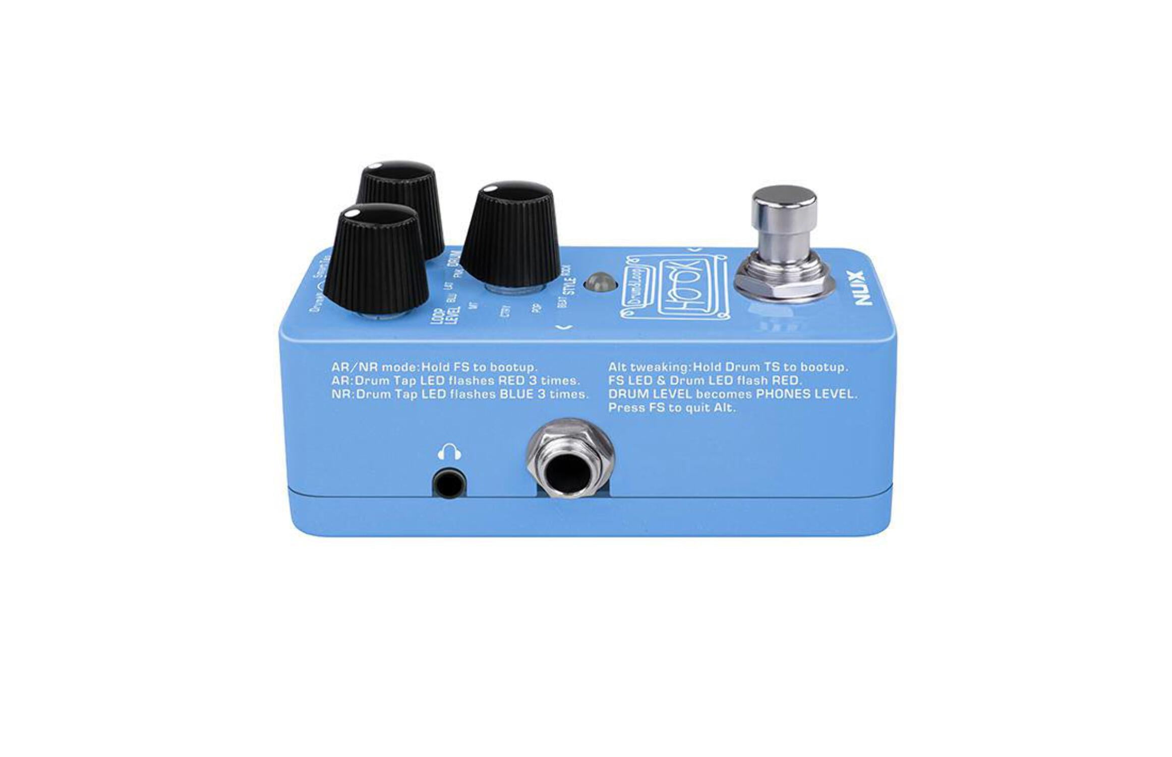 NUX HOOK Drum and Loop Mini Effects Pedal Blue