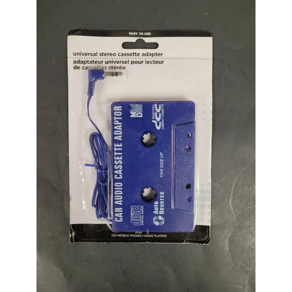 RHEA- Universal Audio Car Stereo Cassette Adapter -New In Package