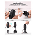 thumbnail image 3 of Electric Wine Pourer, Rechargeable Wine Aerator with 2 Wine Stoppers, Portable 1-Button Automatic Wine Aerator,1 x Wine Aerator 2 x Cork 1 x USB data cable,Black, 3 of 9
