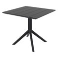 thumbnail image 6 of Compamia Paris Square Table 31 inch Black, 6 of 7