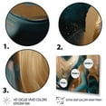 thumbnail image 3 of Designart "Gold And Green Marbled Euphoria II" Abstract Marble Canvas Wall Art, 3 of 5