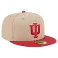 thumbnail image 3 of Men's New Era  Khaki Indiana Hoosiers Two-Tone 59FIFTY Fitted Hat, 3 of 5