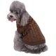 thumbnail image 4 of Methold Jersey de Navidad para mascotas, suéter de punto cálido de Color sólido, ropa de otoño e invierno Ropa para mascotas Café 3XL Methold PT000154-03, 4 of 6