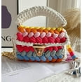 thumbnail image 6 of Women's Handbags Wallets Crossbody Bags Women's Thick Line Knitting Shoulder Bags Crochet Handbags Hand Knitting Handbags Clutch Flap Evening Bags, 6 of 7