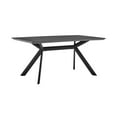 thumbnail image 3 of Margot Dark Gray Rectangular Dining Table with Black Finish, 3 of 6