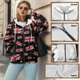 thumbnail image 3 of Yuyamidu Womens Oversized Sweatshirt Union Flag Hoodie Full Zip Hoodies for Women Fashion Casual Sweatshirt with Drawstring Drop Shoulder Oversize Long-Sleeve Pullover Tops L, 3 of 8