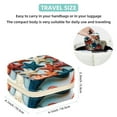 thumbnail image 5 of Starfish Travel Portable Square Jewelry Box with Necklace Organizer, Earring Organizer, and Display Case - Ideal for Rings, Earrings, Necklaces, Bracelets, and More - Suitable for Girls and Women, 5 of 6