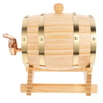 HOMEMAXS 1 Set Wooden Barrel for Beer Wine Aging and Storage 0.8 L Perfect for Parties