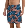 thumbnail image 2 of Naloa Tropical Leaves Men's Beach Shorts, Surfing shorts, Swim trunks, Quick Dry Swim Trunks for Surfing Beach Fun - Small, 2 of 9