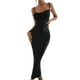 thumbnail image 1 of VISgogo Vestido largo para mujer, tirantes finos con cordones en la espalda, ajustado, ajustado, para fiesta, cóctel VISgogo  moda, 1 of 9
