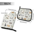 thumbnail image 2 of Cute Dogs Animal Oven Mitts and Pot Holders Insulated Gloves & Kitchen Counter Safe Mats for Cooking BBQ Baking Grilling (2-Piece Set), 2 of 6