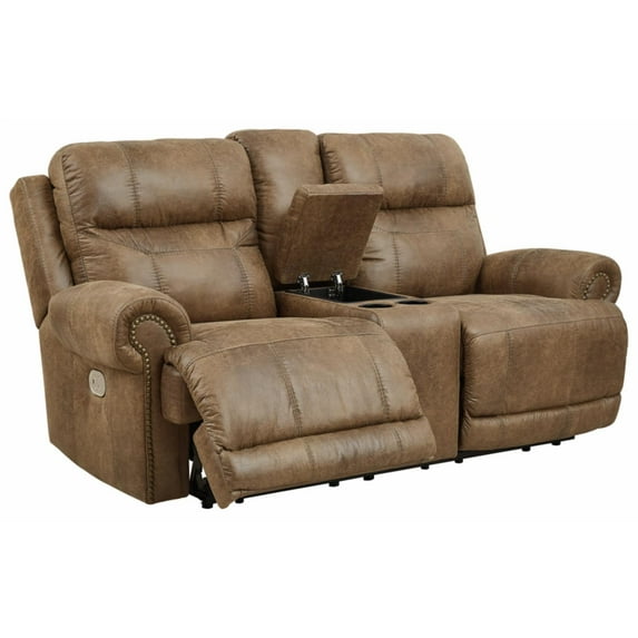 Signature Design by Ashley Grearview Power Reclining Loveseat with Adjustable Headrest