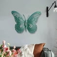 thumbnail image 3 of Decoración de pared de mariposa 3D Fernando Escultura de pared metal para patio Sala de estar, 3 of 8