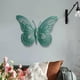 thumbnail image 3 of Figura decorativa de mariposa 3D para pared, adornos exquisitos, hermosa estatua. Verde oscuro, 3 of 8
