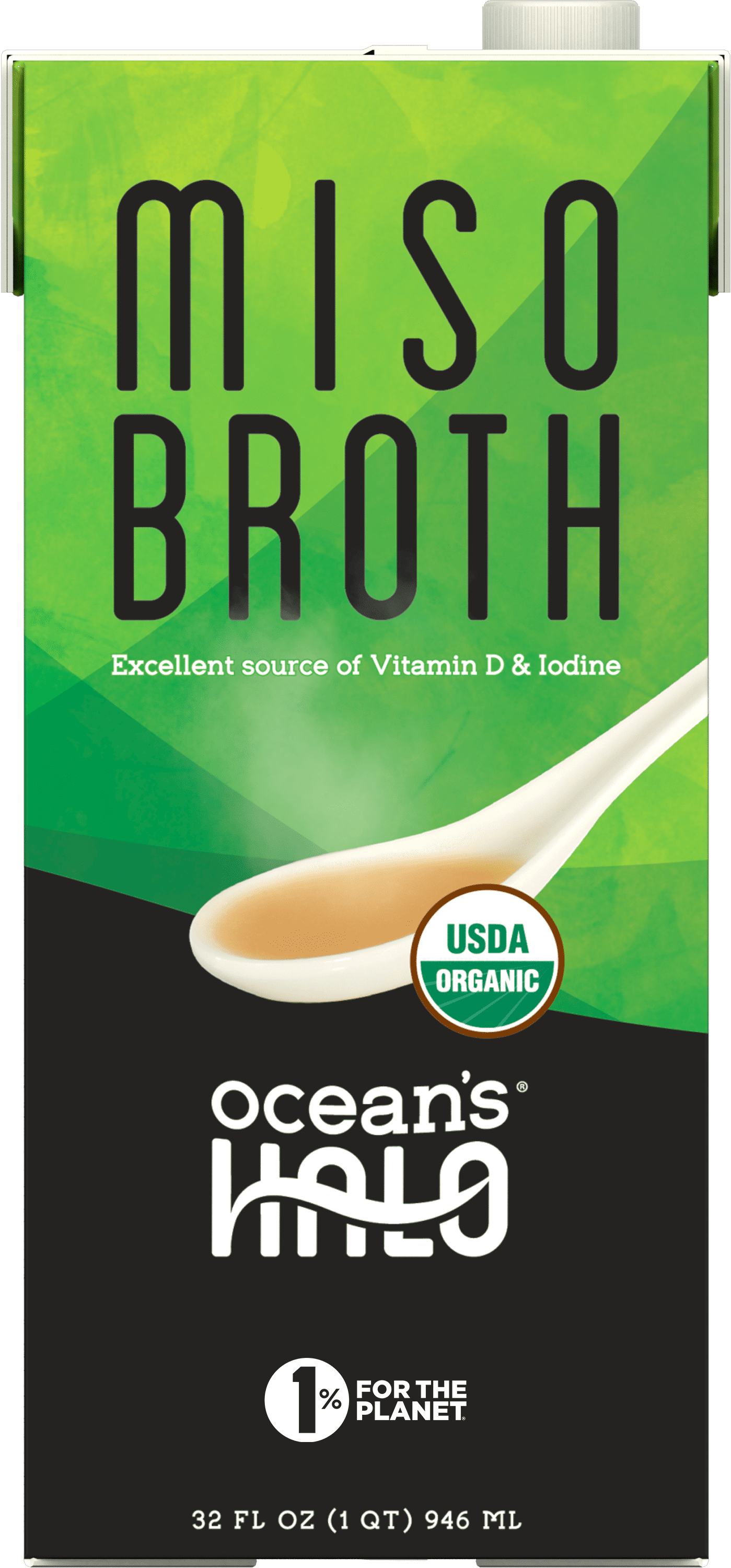 (2 pack) Ocean's Halo Organic Miso Broth, Vegan, 32 Fl Oz