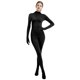 thumbnail image 1 of Elegante blusa de seda color leche para mujer, ajustada, de manga larga, color liso, temática cinematográfica popular, para jóvenes de 18 a 24 años., 1 of 5