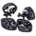 thumbnail image 2 of HILABEE 4Pcs 1/24 RC Crawler Snow Track Wheel Tires Attachment Replacement for SCX24 Black, 2 of 9