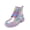 RAINBOW, variant on Kids Glitter Ankle Boots Side Zipper Combat Shoes with Lace-Up for Toddler Little Kid & Big Kid