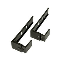 Deflect-O Plastic Partition Brackets Black 2/Pair (OPBKT04) 806177