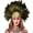 Brown, variant on VZQI Women's Black Feather Headpiece Carnival Caribbean Headdress Showgirl Accessories