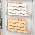 thumbnail image 4 of KMSS 30 Eggs Egg Holder for Fridge, Auto Rolling Fridge Egg Organizer Egg Dispenser Holder for Refrigerator Kitchen Fridge Egg Rack, 4 of 8