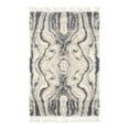 thumbnail image 3 of Unique Loom Hygge Shag Collection Area Rug - Valley (4' 1" x 6' 1" Rectangle Gray/Beige), 3 of 7