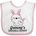 thumbnail image 3 of Inktastic Grammys Snuggle Bunny Easter Girls Baby Bib, 3 of 4