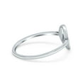thumbnail image 2 of Mountain Open Circle Design Ring 925 Sterling Silver Size 6, 2 of 7