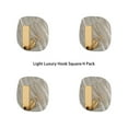 thumbnail image 4 of Billuyoard Ganchos de pared autoadhesivos de 4 piezas, colgador de ropa para llaves, sin daños, organizador de baño multifuncional adhesivo Accesorios de baño Cuadrado/4 piezas, 4 of 6