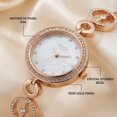 thumbnail image 2 of Titan Raga Mother of Pearl Rose Off-White Dial & Gold Band Womens Analog Watch With Metal Strap-NS2539WM03, 2 of 8
