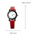 thumbnail image 4 of Reloj de señora con correa de cuero para mujer, reloj de pulsera de cuarzo de moda para mujer, 4 of 8