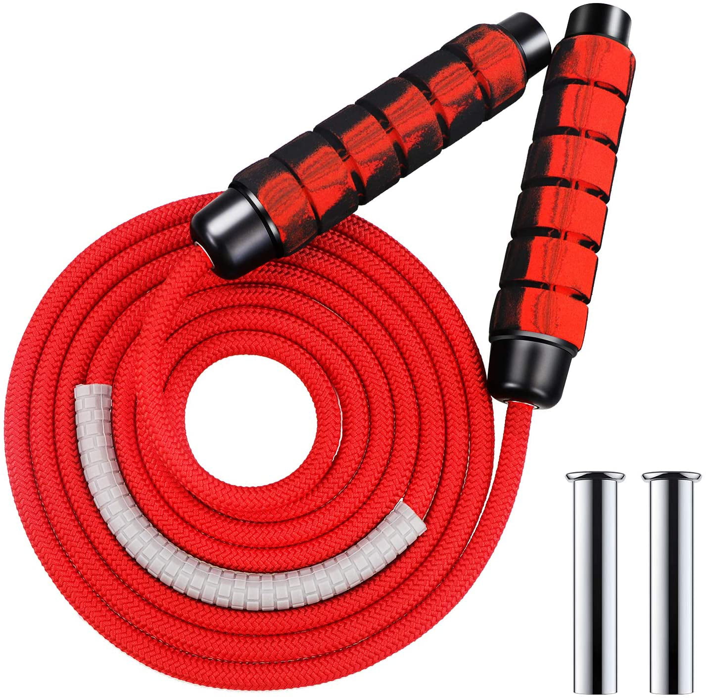 Red 10 X Skipping Ropes Jump Rope Adjustable Fitness Cable Adults Kids Black 