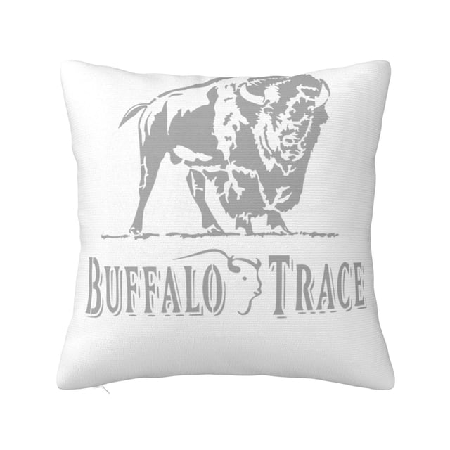Funda de almohada supersuave Buffalo Trace con cremallera para dormitorio, sofá, sillón, fundas de almohada mullidas y acogedoras para todas las estaciones, almohada cuadrada