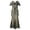 Beige, variant on Wdgfv Women's Flapper Dress 1920s V-Neck Evening Gown Sequin V-Neck Floor Length Fringe Formal Attire For Fall Winter Galas Beige XXXL
