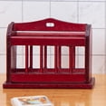 thumbnail image 4 of Estantería de escritorio para casa de muñecas a escala 1:12, modelo de librería, puesto de periódicos en miniatura para niños rojo, 4 of 9