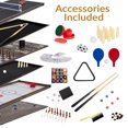thumbnail image 3 of Indoor Multi-Game Table with Billiards, Push Hockey, Foosball, Ping Pong, Bowling, and More - Dark Wood Look, 3 of 10