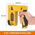 thumbnail image 6 of Bielmeier Yellow 4V Cordless 2-in-1 Electric Staple Gun with LED Light, Nails & Staples for Upholstery, Carpentry & DIY, 6 of 6